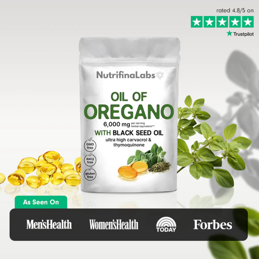 NutrifinaLabs® Oregano Oil + Black Seed Oil Softgels